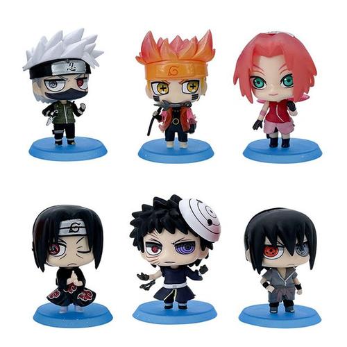 Naruto Figure Toy Set Uzumaki Naruto Uchiha Sasuke Action Blind Box Anime Model Pvc Statue Figurine Collectible Toys