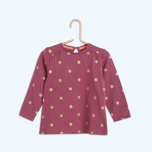 Tee-Shirt Coton Imprimé Pois (Kiabi)