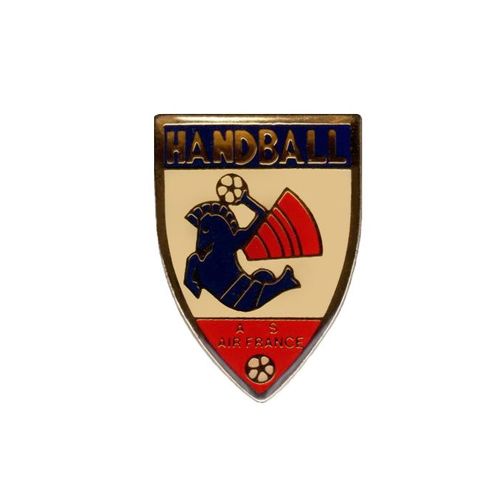 Pins Badge Métal Émaillé Écusson Handball Équipe A.S. Air France Bleu Blanc Rouge 2,5 X 1,8 Cm
