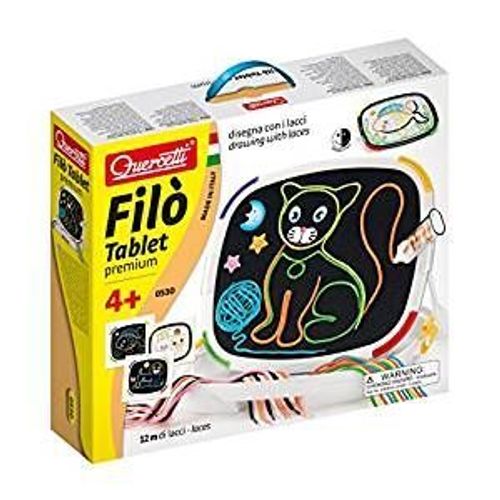 Quercetti Jeu De Dessin Lacets Filo Tablette Premium