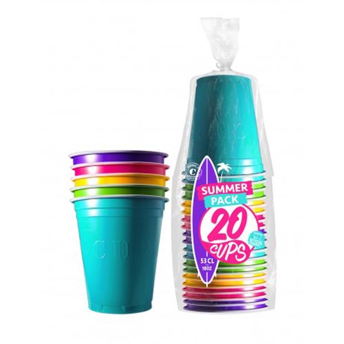 20 Gobelets Américains Original Cup Summer 53 Cl Taille Unique