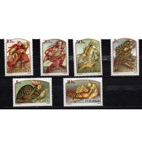 Pologne- Série De 6 Timbres Neufs- Légendes- Gaudasinska