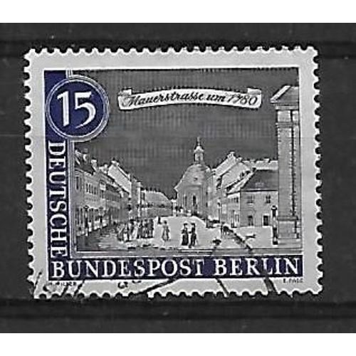 Allemagne Berlin 1962 : Vieux Berlin : La Rue Mauer, Par Rosenberg - Timbre Oblitéré