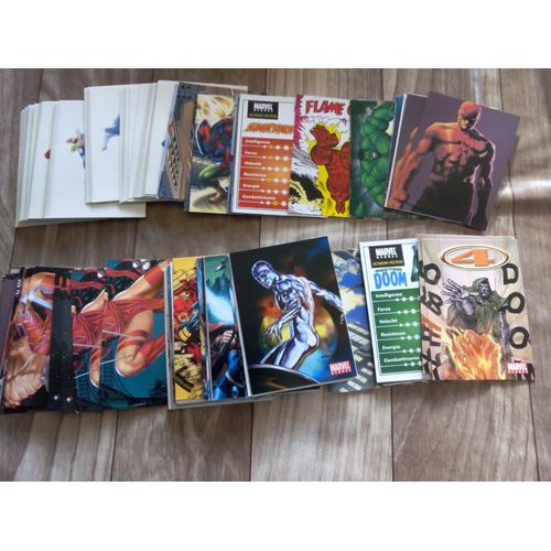 Lot De 5 Images Album Marvel Heroes 2005