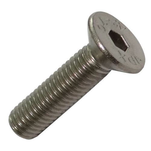 Aerzetix : 20 boulons vis à tête conique M5x20mm DIN7991 acier inoxydable A2 empreinte 3mm Allen C18283