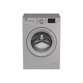 Beko WTE6611SY - Machine à laver - indépendant - largeur : 60 cm - profondeur : 41.5 cm - hauteur : 84 cm - chargement frontal - 39 litres - 6 kg - 1200 tours/min - argent
