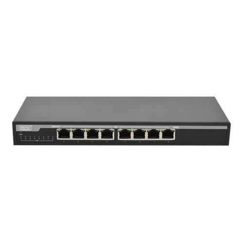 DIGITUS Professional DN-95340 - Commutateur - 8 x 10/100/1000 (PoE) - de bureau - PoE (131 W)