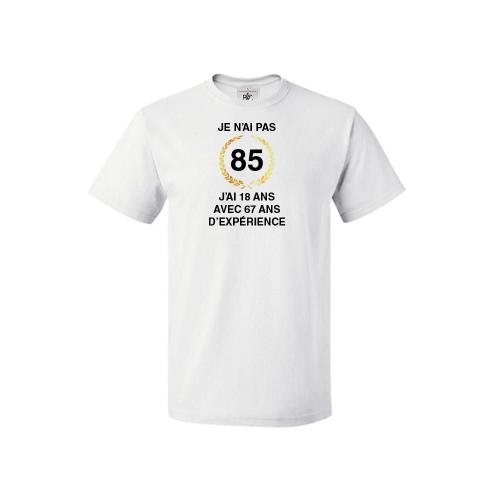 T-shirt col rond Homme Anniversaire 85 ans + 67 d'expérience