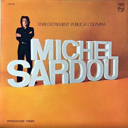 Horloge en disque vinyle 33 tours thème Michel Sardou -  France