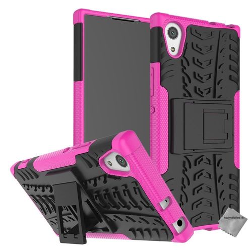 Housse Etui Coque Rigide Anti Choc Pour Sony Xperia Xa1 + Verre Trempe - Rose