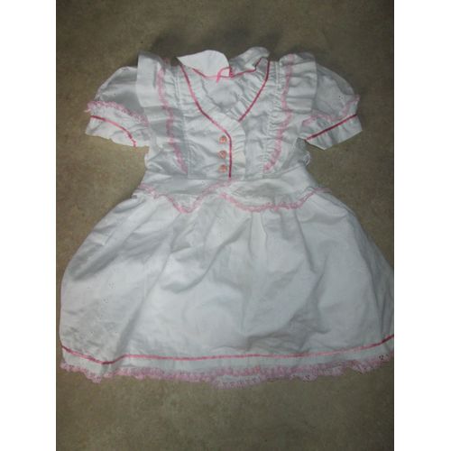 Robe Broderie Anglaise Coton 6 Ans Blanc