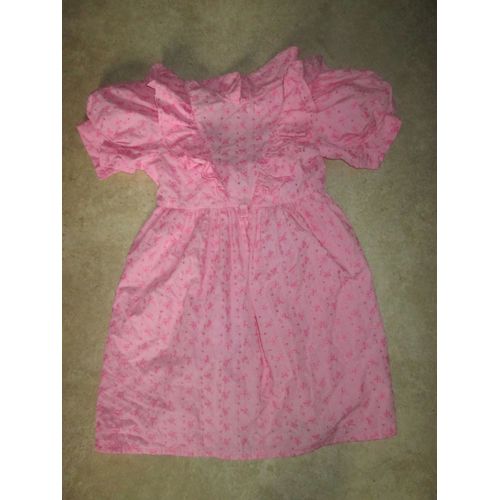 Robe Broderie Anglaise Coton 5 Ans Rose