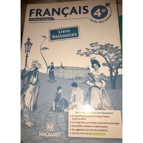 Français 4e - Livre Ressources Du Professeur