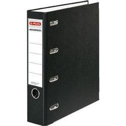 Herlitz 10842250 Classeur À 4 Anneaux Max.File Protect A4 En Carton Fsc Noir