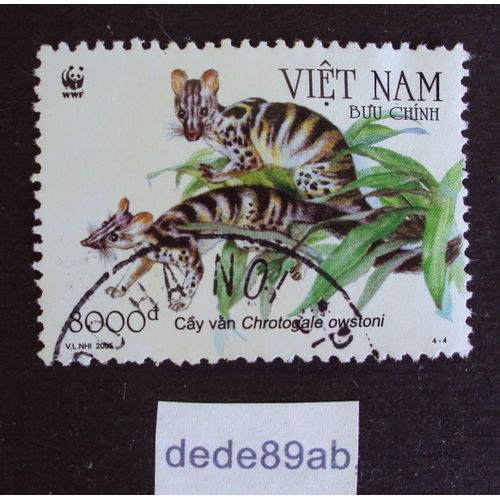 Vietnam.. 8000d Viet Nam . W W F . Cay Van : Chrotogale Owstoni . Oblitéré Used Stamp .