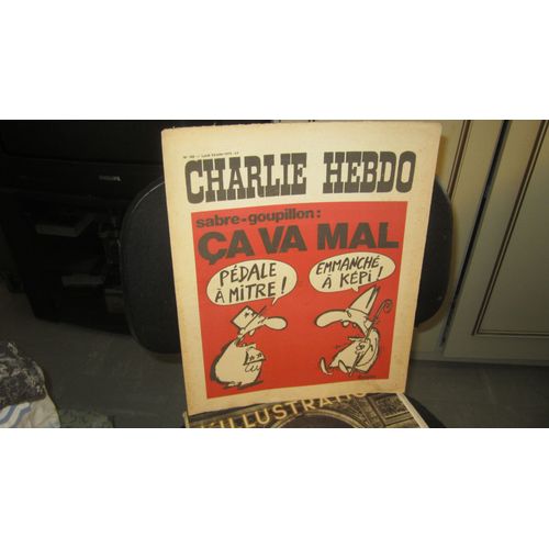 Charlie Hebdo N°140 - Sabre-Goupillon : Ca Va Mal Pedale A Mitre Emanche A Kepi