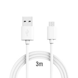 Cable Micro-USB 3 Mètres Blanc pour iPad Air 2