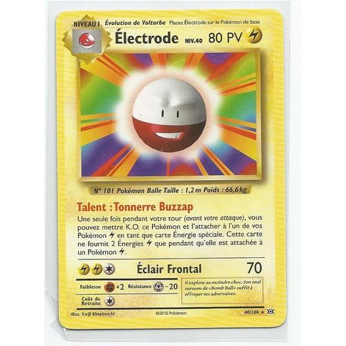 Pokémon - 40/108 - Electrode Niv.40 - Xy - Evolutions - Rare