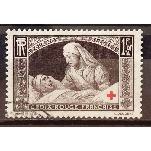 Croix Rouge 1940 - Au Profit Des Blessés 1f+2f Brun-Lilas (Superbe N° 460) Obl - Cote 7,00€ - N18154