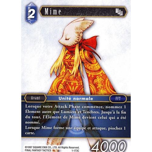 1-173c - Mime - Commune Normale - Série 1 - Final Fantasy Tcg - Français