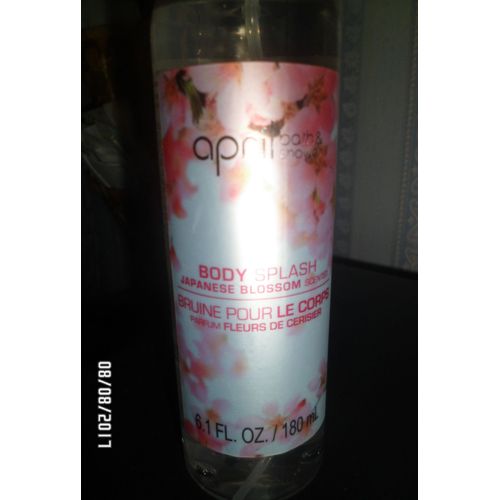 Lot, Marque April : - 1 Lotion Pour Le Corps, Fleurs De Cerisier, 227 G. - 1 Bruine Pour Le Corps, Fleurs De Cerisier, 180 Ml. - 1 Bruine Pour Le Corps, Gardénia Blanc Et Néroli, 180 Ml. 