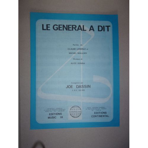 Le Général A Dit (Joe Dassin)