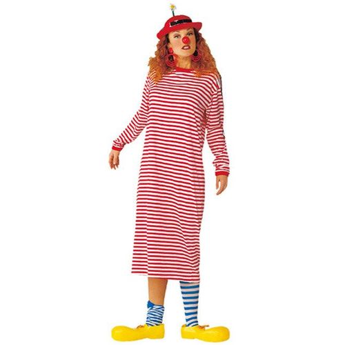 Robe Longue À Rayures Rouges Et Blanches - Taille: Xl
