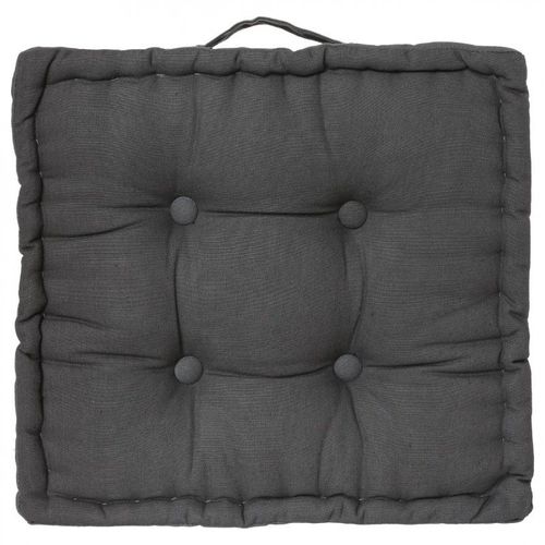 Coussin De Sol "Dorian" 40x40cm Gris Foncé