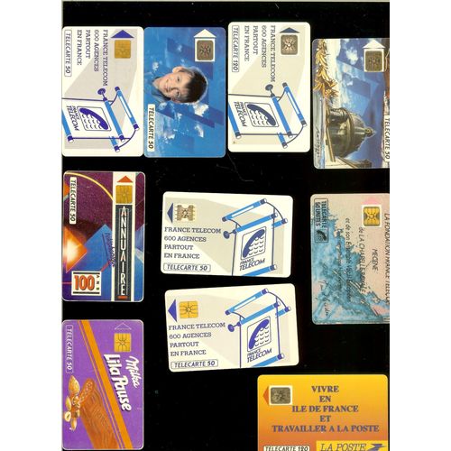 97 Télécartes De L'année 1990 À 2001