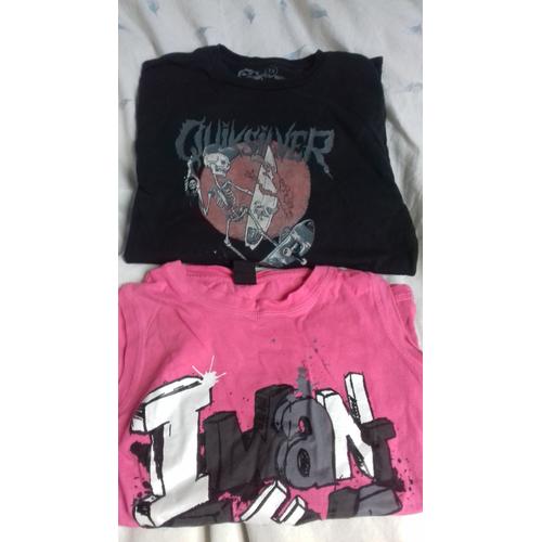 Lot De 2 T Shirt Taille 10 Ans Mixte