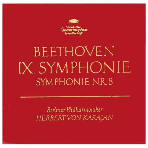 Beethoven - Herbert Von Karajan - Coffret De 2 Disques Vinyle Lp 33 Tours - Deutsche Grammophon 18807/18808 - Beethoven - Ix Symphonie - Symphonien 8 & 9 (Finale)