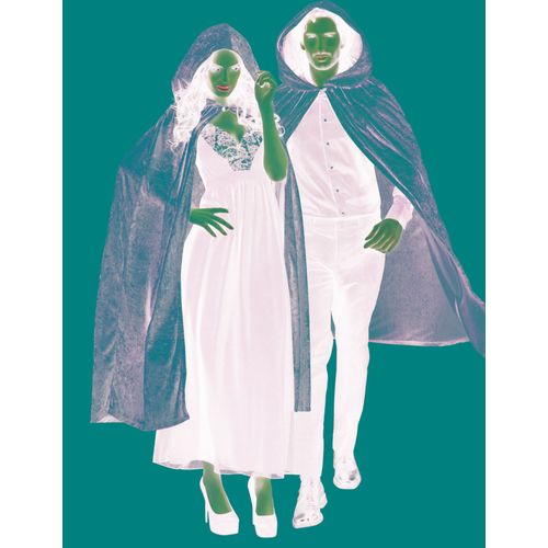 Cape Grise Aspect Velours 170 Cm Adule Halloween - 77008 - Taille Unique - Port 0¿