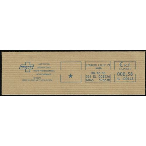 France Ema Empreinte Postmark Arcpp Cours Professionnels Pharmacie 59 Villeneuve D'ascq