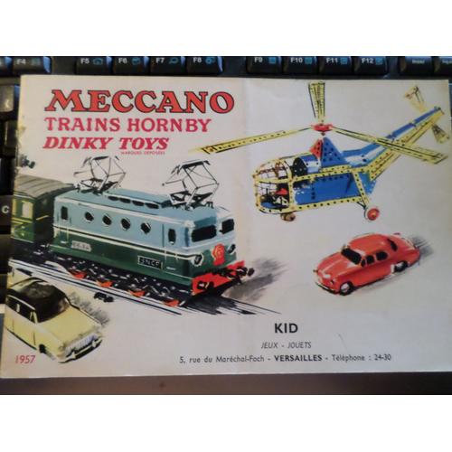 Catalogue Meccano Trains Hornby Dinky Toys 1957