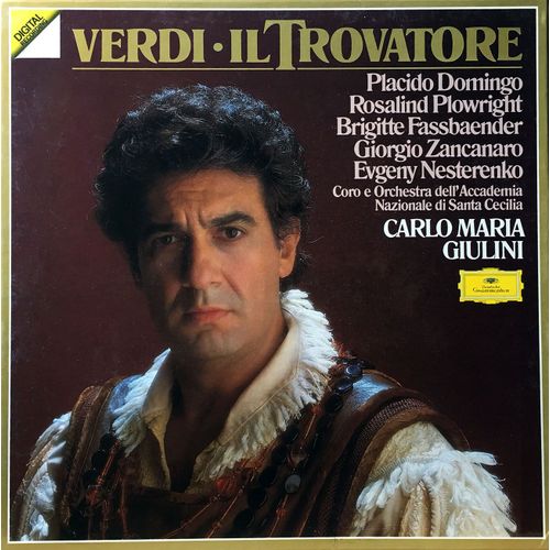Verdi - "Il Trovatore" - Placido Domingo - Coffret De 3 Disques Vinyle Lp 33 Tours - Deutsche Grammophon Digital Stereo 413 351-1 - Placido Domingo, Rosalind Plowright, Brigitte Fassbaender