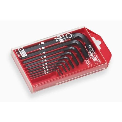 MEISTER Coffret de 9 clés males 1.5 - 10 mm