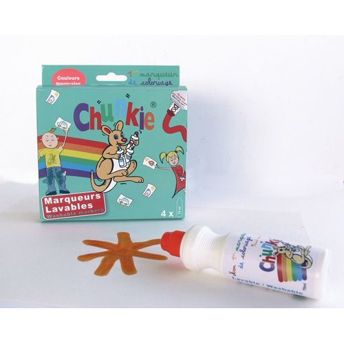 Chunkie Marqueur Mousse Pour Enfant 4 Couleurs Tropicales - Chunkie