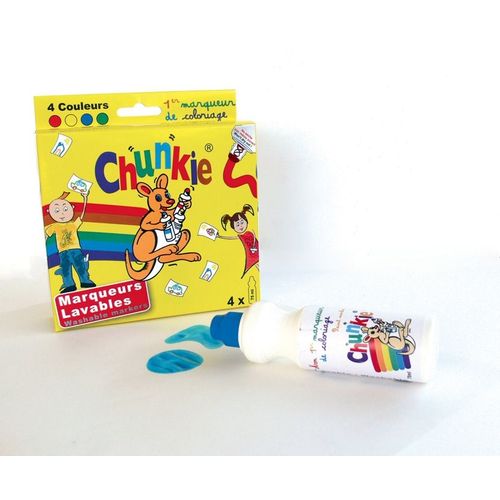 Chunkie Marqueur Mousse Pour Enfant 4 Couleurs Classiques - Chunkie
