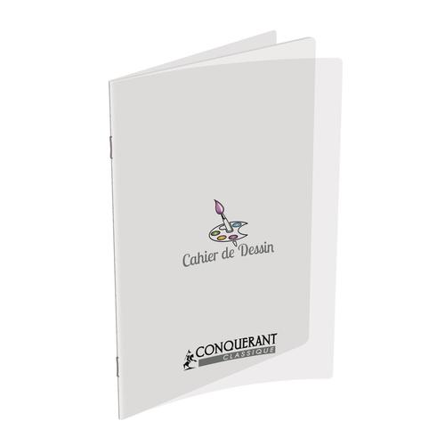 Conquerant Classique Lot De 5 Cahiers Polypro 24 X 32 Cm 48 Pages 90g Uni Dessin