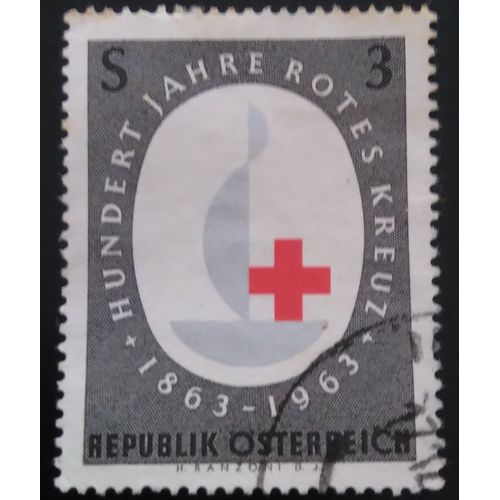 Timbre Autriche - Organisations/Croix Rouge - The 100th Anniversary Of The Red Cross