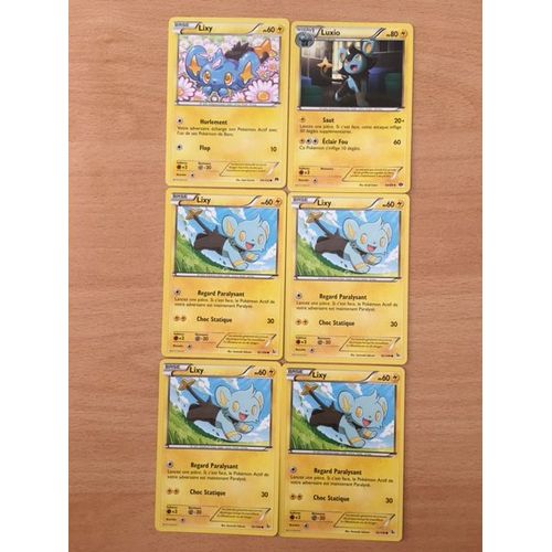 4x Lixy 60pv (32/106) + Lixy 60pv (44/122) + Luxio 80pv (44/99) Pokemon