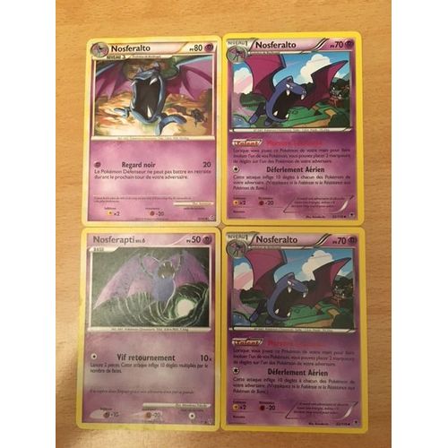 Nosferapti 50pv (133/147) + Nosferalto 80pv (30/95) + 2x Nosferalto 70pv (32/119) Pokemon