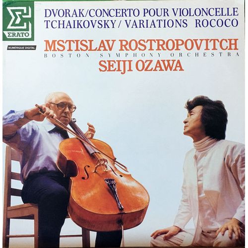 Anton Dvorak / Tchaikovski : Mstislav Rostropovitch, Seiji Ozawa - Disque Vinyle Lp 33 Tours - Erato 75382 - Mstislav Rostropovitch, Seiji Ozawa -