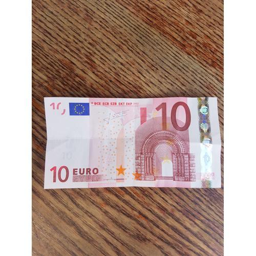 Billet 10 Euros J C Trichet 02 Numismatique Rakuten