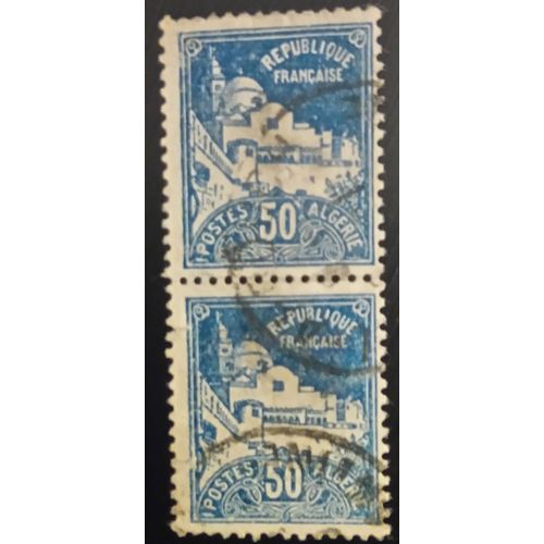Bloc 2 Timbres Algérie - Religion - 1926 Mosque Of The Fishermen