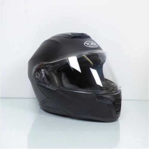 Casque Modulable Noir Mat Torx Neil 2 Taillexl Visière Solaire Moto Scooter Mob