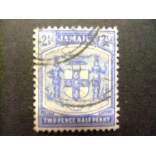 Jamaica 1910 Armoiries Yvert N 51 º Fu Wmk Crown Ca Multiple