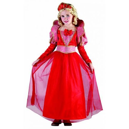 Déguisement Reine Médiévale Aux Manches Bouffantes Fille - Taille: M 7-9 Ans (120-130 Cm)