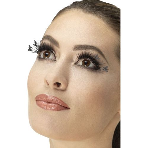 Faux Cils Noirs Papillon Adulte Taille Unique