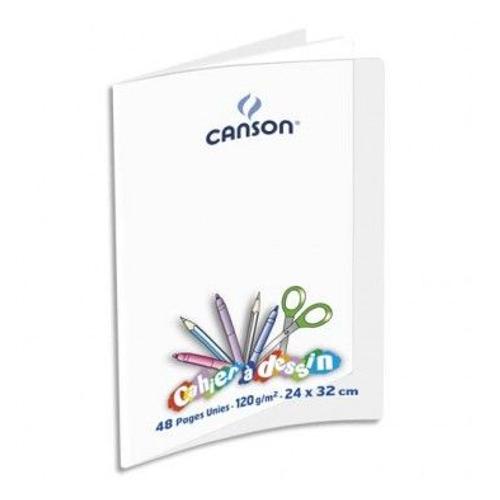 Oxford Cahier De Dessin C9 120g, 24x32, 48 Pages Unies, Couverture Polypro Incolore